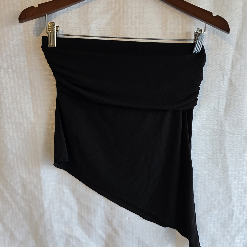 BDG Black Asymmetrical Mini Skirt